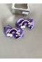 Lilac 2-Piece Mini Rainbow Decorated Girl's Baby Birthday Gift Collar Buckle - 2
