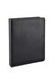 A4 Artificial Leather 2 Ring Elite Document Presentation Folder (250 Sheets Capacity) - Black - 2