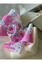 Colorful Colorful Vanilla Ice Ice Cream Sequin Glittery Unicorn Horse Transparent Ornate Metal Clip Girl's Buckle - 3