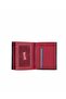 Black with Red Inside - Medium Size Leather Men's Wallet 730 - 2