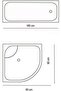 Bathroom Shower Curtain 8852 Single Wing 1X180X200 - 5