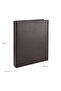 Faux Leather Mechanism, 10 Compartments, 500 Card Capacity, Indexed Business Card Holder 26x32 Cm - 3