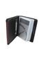 702 100% Genuine Leather Men's Wallet Card Holder Black-burgundy - 3