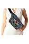 Cross Shoulder Strap and Waist Bag Blue