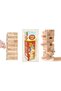 لعبة Jenga الخشبية المكونة من 54 قطعة - قطع مريحة