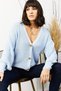 Women's Baby Blue Buttoned Knit Cardigan HRK-19000097 - 2