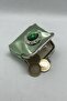 Happy New Year Coin Purse with Stone Embellished and Iron Frame