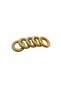 Amigurumi Natural Wooden Teether 50 Mm Flat 5 Pieces Ring
