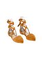 Genuine Leather Ankle Strap Women's Tan Suede Sandals-Ballerinas - 3
