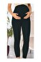 Women's Black Maternity Tights - 2