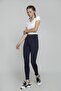 Women's Navy Blue Trouser Look Leggings