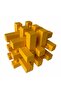 Puzzle 3D Wooden Yellow Intelligence Game