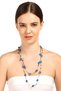 Moulin Blue Star Figured Colored Beaded Necklace