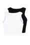 Black-White 2-Piece Seamless/Seamless Light Support/Shaping Knitted Sports Bra TWOSS22SS00000 - 8