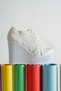 Silvery High Sole Wedding Dress Evening Dress Shoes - 5