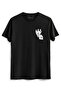 Unisex Fullmetal Alchemist Illustrated Printed Black T-shirt