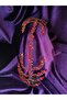 Burgundy double comb hair accessory - 3