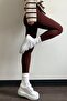 High Waist Ribbed Tights - 2
