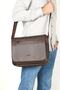1800 Winleks Leather Messenger Bag Brown