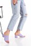 Angel Lilac Knitwear 5 Cm Heel Slippers - 2