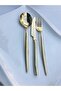 Asian Titanium Gold 48 Pieces 8 Person Fork Spoon Knife Set (Read the Set Content) - 2