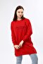 Women's Red Slogan Tunic - 7