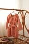 4 Layer Muslin Bathrobe – 100% Organic Cotton - Salmon - 5