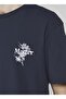 12205878_jorflows Tee Ss Crew Neck Crew Neck Relaxed Printed Navy Blue Men's T-shir - 5