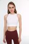 Black-White 2-Piece Seamless/Seamless Light Support/Shaping Knitted Sports Bra TWOSS22SS00000 - 2