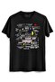 How I Met Your Mother Illustrated Printed Black T-shirt