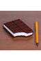 Bitten Chocolate Appearance Noted Notepad 2 Pieces Fun Design Suitable for Office Use - 2
