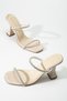 Women's Goblet Heeled Slippers Tan Patent Leather