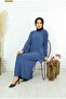 بدلة رائعة مكونة من قطعتين مع تنورة ساندي كاملة بطيات - 5