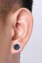 Unisex Black Non-Perforated Magnet Steel Earrings 1 Piece