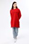 Women's Red Slogan Tunic - 4