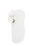Men's White Cotton Invisible Ballet Socks - 2