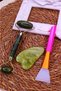 Skin Care Set Jade Stone Gua Sha Massage Stone Mask Applying Apparatus - 2