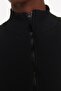 Black Zippered Fitted High Collar Ribbed Stretchy Knitted Blouse TWOSS22BZ0679 - 3