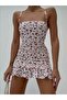 Floral Ruffle Detail Dress - 3