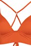 Turuncu Dokulu Üçgen Push Uplı Bikini Üstü TBESS21BU0010 - 7