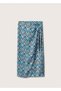 Wrapped Cut Patterned Skirt - 3