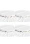 4-Piece Bohemian Themed Tropical Leaf Women's Designed Round Zippered Chair Cushion Set - 5