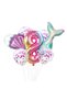 Mermaid Balloon Set of 7 (Mermaid Seashell Number Balloon and Sequin Transparent Balloon Bouquet)