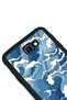 Glossy Phone Case for Samsung J7 Prime Blue Wave Design - 3