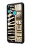 Huawei Y6 (2019) Glossy Phone Case with Zebra Newspaper Design - 2