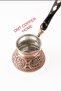4 Person Gaziantep Copper Hand Heavy Embroidered Pearl Handled Turkish Coffee Pot Tin Plated 1st Class - 2