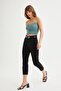 Corded Fabric Strapless Knit Blouse - 2