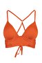 Turuncu Dokulu Üçgen Push Uplı Bikini Üstü TBESS21BU0010 - 8