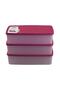 Alaska Nofrost Storage Container 2 Liters 3 Pieces Fuchsia