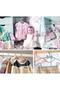 Sweet 6 Pieces Blue Baby Clothes Hanger 30 cm Bow Butterfly Baby Kids Clothes Hanger - 4